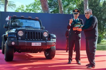 Arma Carabinieri arriva Jeep Wrangler in livrea